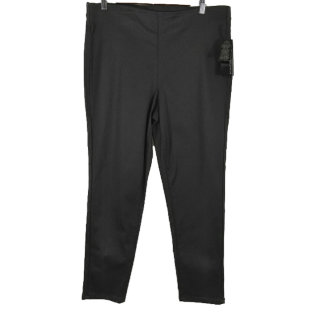Signature Studio Olive Green Pull-on Neutral Stretchy Viscose Nylon Pants NWT
